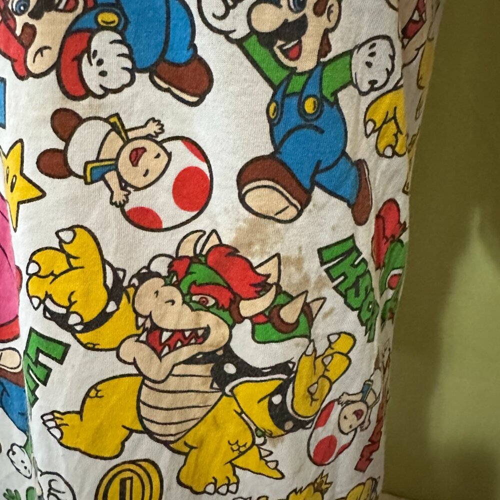 Mario Luigi Peach Yoshi Koopa Universal Studios Japan Men's T Shirt Size Large C - Picture 4 of 4